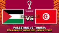Duel Sengit Grup A Piala Arab FIFA 2025 Palestina vs Tunisia