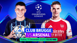 Prediksi Skor Club Brugge vs Arsenal: Mampukah The Gunners Hancurkan Pertahanan Tuan Rumah