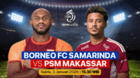Borneo FC vs PSM Makassar: Mampukah Borneo FC Amankan 3 Poin di Kandang?