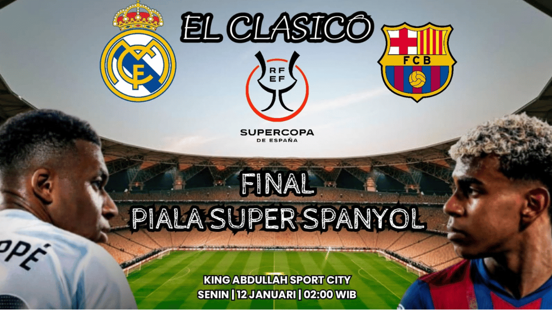 Prediksi Barcelona vs Real Madrid Piala Super Spanyol